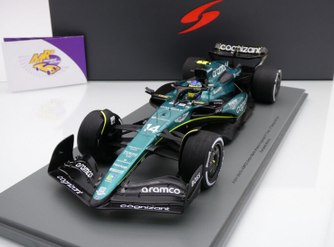 Preview: Spark 18S890 # Aston Martin AMR23 F1 #14 3rd Bahrain GP 2023 " Fernando Alonso " 1:18