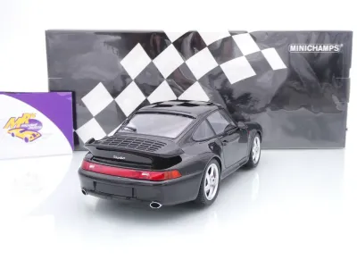Preview: Minichamps 155061171 # Porsche 911 (993) Turbo Baujahr 1995 " schwarz " 1:18