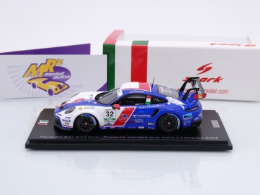 Preview: Spark SI024 # Porsche 911 GT3 Porsche Carrera Cup Champion 2022 " Quaresmini " 1:43