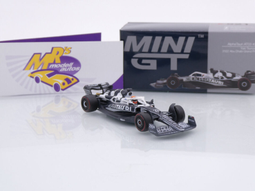 Preview: TSM Mini GT MGT00521-L # Alpha Tauri AT03 #22 Abu Dhabi GP 2022 " Tsunoda " 1:64
