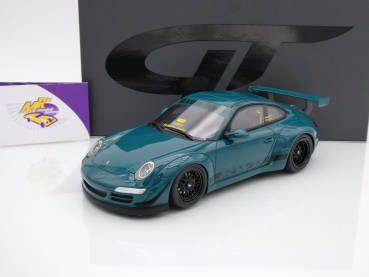 GT Spirit GT896 # Porsche 911 (997) RWB Syunkashuto Baujahr 2021 " blaugrün " 1:18