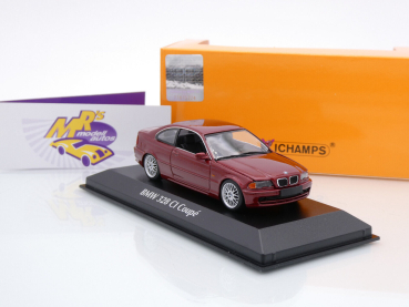 Maxichamps 940028320 # BMW 328 CI Coupe Baujahr 1999 " dunkelrotmetallic " 1:43