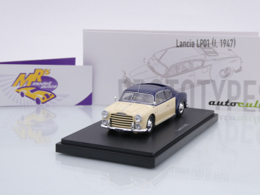 Autocult 06060 # Lancia LP01 Coupe Baujahr 1947 " creme-blau " 1:43