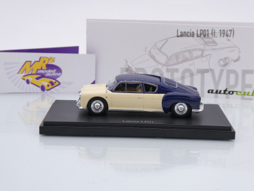 Preview: Autocult 06060 # Lancia LP01 Coupe Baujahr 1947 " creme-blau " 1:43