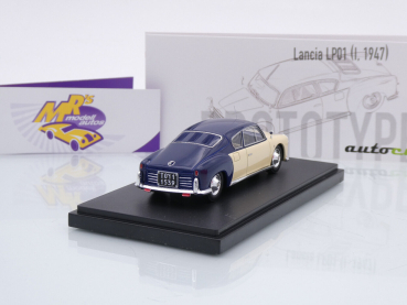 Preview: Autocult 06060 # Lancia LP01 Coupe Baujahr 1947 " creme-blau " 1:43