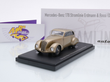 Autocult 04040 # Mercedes-Benz 170 Stromlinie Erdmann & Rossi Baujahr 1933 " goldmetallic " 1:43