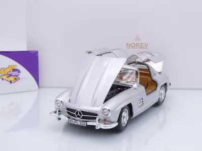 Preview: Norev 183857 # Mercedes-Benz 300 SL W198 Baujahr 1954 " silbermetallic " 1:18
