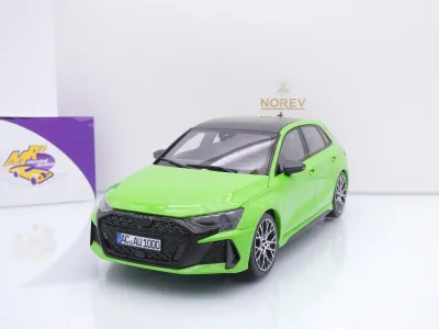 Norev 188390 # Audi RS3 Sportback Baujahr 2025 " Giftgrün / Kyalami Green " 1:18