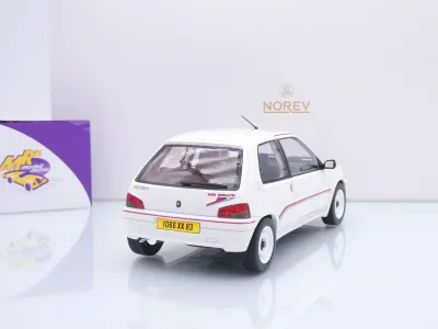 Preview: Norev 184920 # Peugeot 106 Rallye 1.3 Baujahr 1993 " weiß-rot ( White ) " 1:18
