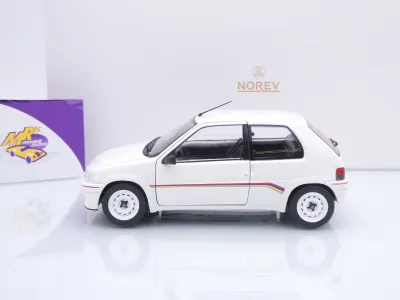 Preview: Norev 184920 # Peugeot 106 Rallye 1.3 Baujahr 1993 " weiß-rot ( White ) " 1:18