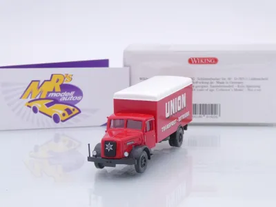 Wiking 0415 02 # Henschel HS 140 Koffer-LKW Baujahr 1955-61 " Union Transport " 1:87