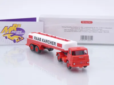 Preview: Wiking 0806 95 # Henschel Tank-Sattelzug Baujahr 1965-67 " Raab Karcher " 1:87