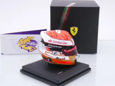 Preview: Look Smart LSHEL025 # Helm Formel 1 Ferrari " Charles Leclerc - Japan GP 2024 " 1:5