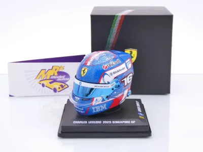 Look Smart LSHEL024 # Helm Formel 1 Ferrari " Charles Leclerc - Singapur GP 2025 " 1:5
