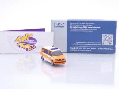 Preview: Rietze 53987 # Volkswagen VW T6 Bus " ASB Südhessen - Baby Notarzt System " 1:87