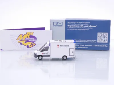 Preview: Rietze 76085 # Mercedes-Benz WAS Design RTW " Katastrophenschutz Koblenz " 1:87