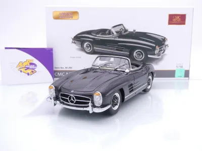 CMC M-293 # Mercedes-Benz 300 SL W198 II Roadster Baujahr 1957 " schwarz " 1:18