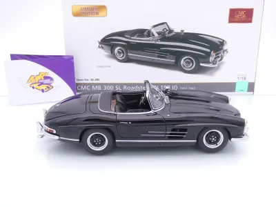 Preview: CMC M-293 # Mercedes-Benz 300 SL W198 II Roadster Baujahr 1957 " schwarz " 1:18