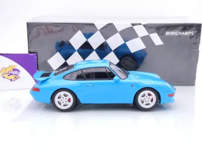 Preview: Minichamps 155061121 # Porsche 911 (993) RS Baujahr 1994 " Rivierablau " 1:18