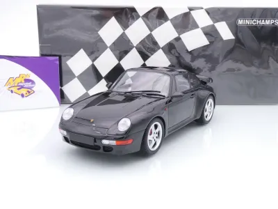 Minichamps 155061171 # Porsche 911 (993) Turbo Baujahr 1995 " schwarz " 1:18