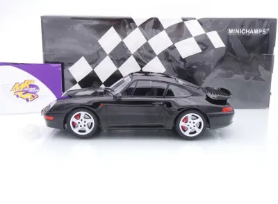 Preview: Minichamps 155061171 # Porsche 911 (993) Turbo Baujahr 1995 " schwarz " 1:18