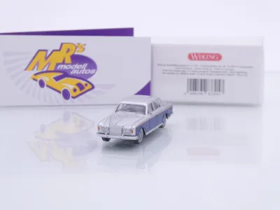Wiking 0837 05 # Rolls Royce Silver Shadow Baujahr 1965-77 " silber-blau " 1:87