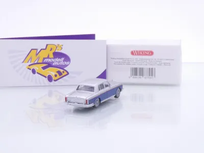 Preview: Wiking 0837 05 # Rolls Royce Silver Shadow Baujahr 1965-77 " silber-blau " 1:87