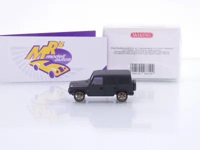 Preview: Wiking 0266 10 # Mercedes-Benz G-Klasse Baujahr 1990-2008 " mattschwarz " 1:87