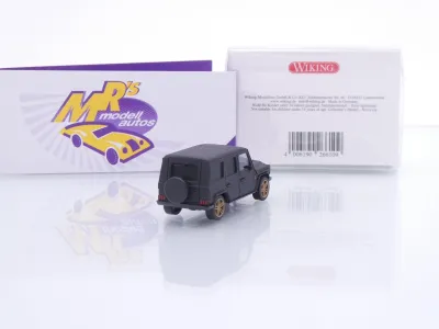 Preview: Wiking 0266 10 # Mercedes-Benz G-Klasse Baujahr 1990-2008 " mattschwarz " 1:87