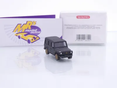 Preview: Wiking 0266 10 # Mercedes-Benz G-Klasse Baujahr 1990-2008 " mattschwarz " 1:87