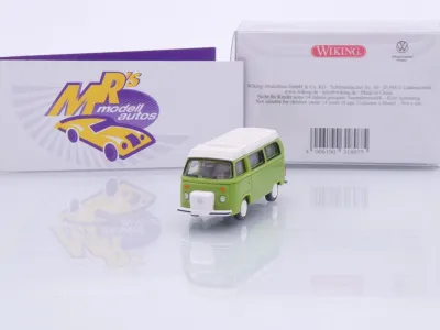 Wiking 0318 07 # Volkswagen VW T2b Campingbus Baujahr 1972-79 " grün-weiß " 1:87