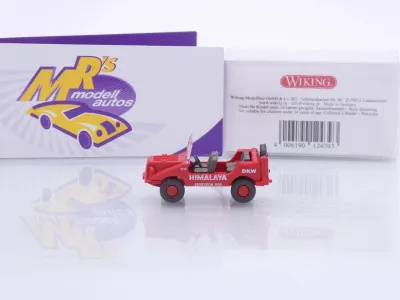 Preview: Wiking 0124 39 # DKW Munga Baujahr 1956-68 rot " Himalaya Expedition 1958 " 1:87