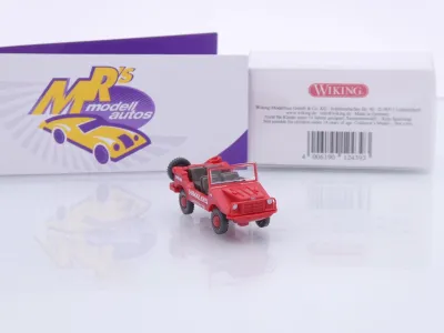 Preview: Wiking 0124 39 # DKW Munga Baujahr 1956-68 rot " Himalaya Expedition 1958 " 1:87