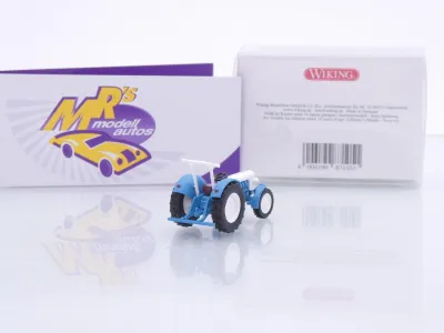 Preview: Wiking 0871 05 # Eicher Königstiger Traktor Baujahr 1959-68 " blau-weiß " 1:87