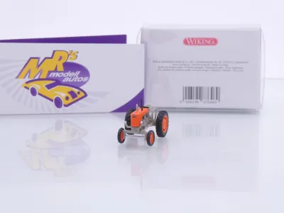 Wiking 0876 46 # Steyr 80 Schlepper Traktor Baujahr 1949-64 " orange-grau " 1:87