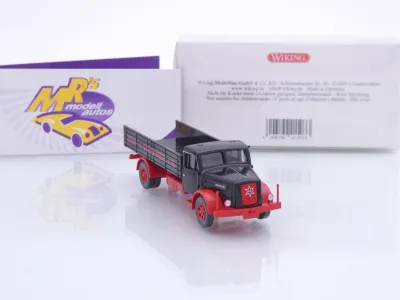 Preview: Wiking 0415 03 # Henschel HS 140 Pritschen-LKW Bj 1955-61 " Eisen & Stahl " 1:87