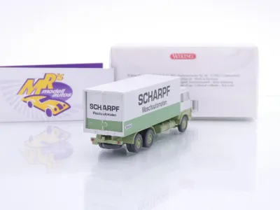 Preview: Wiking 0440 02 # Hanomag Henschel Koffer-LKW 1969-71 " Scharpf Automaten " 1:87