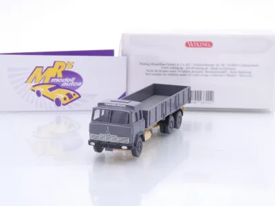 Wiking 0433 11 # Magirus 235 D Hochbordpritschen-LKW Baujahr 1963-71 grau " Transeuropa " 1:87