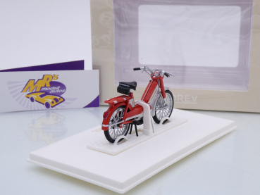 Preview: Norev 182047 # Peugeot 103 L Moped Baujahr 1972 " rot-weiß " 1:18