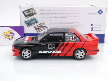 Preview: Solido S1801521 # BMW M3 E30 #35 Drift Challenge 1990 " Advan Drift Team " 1:18