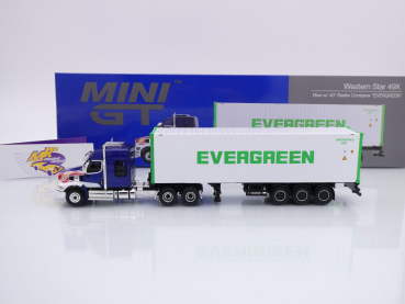 Preview: TSM MINI GT MGT00597-L # Western Star 49X 40 ft. Container " Evergreen " 1:64