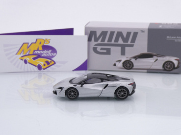 Preview: TSM MINI GT MGT00582-L # McLaren Artura LHD " silbermetallic (Ice Silver) " 1:64