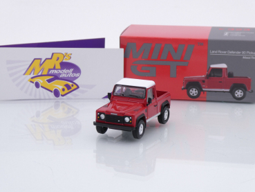 TSM MINI GT MGT00323-L # Land Rover Defender 90 Pickup LHD " rot-weiß " 1:64