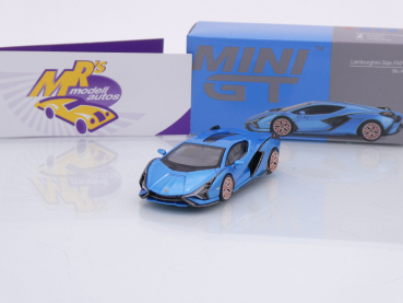 TSM MINI GT MGT00573-L # Lamborghini Sian FKP 37 LHD Sportwagen " hellblaumetallic " 1:64