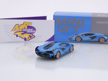 Preview: TSM MINI GT MGT00573-L # Lamborghini Sian FKP 37 LHD Sportwagen " hellblaumetallic " 1:64
