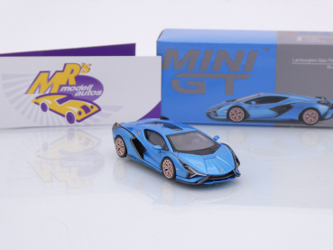 Preview: TSM MINI GT MGT00573-L # Lamborghini Sian FKP 37 LHD Sportwagen " hellblaumetallic " 1:64