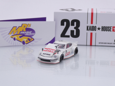 Preview: TSM MINI GT KHMG064 # Datsun Fairlady Z weiß " Kaido House Motul V3 " 1:64