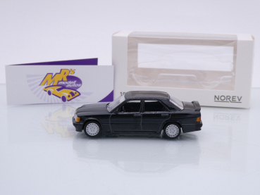 Preview: Norev 351195 # Mercedes-Benz 190E W201 2.3 Baujahr 1982 " schwarzmetallic " 1:43