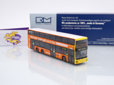 Preview: Rietze 67698 # MAN Lion's City DL07 Doppeldeckerbus " BVG Deutschlandfunk " 1:87