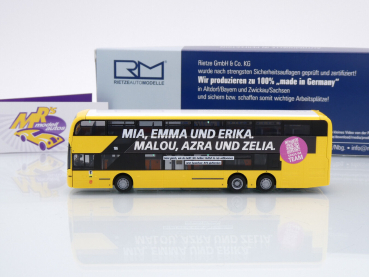 Preview: Rietze 78003 # ADL Enviro 500 Doppeldeckerbus " BVG Karriere Deutschland " 1:87